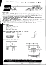 Datasheet VPH03 manufacturer Sanyo